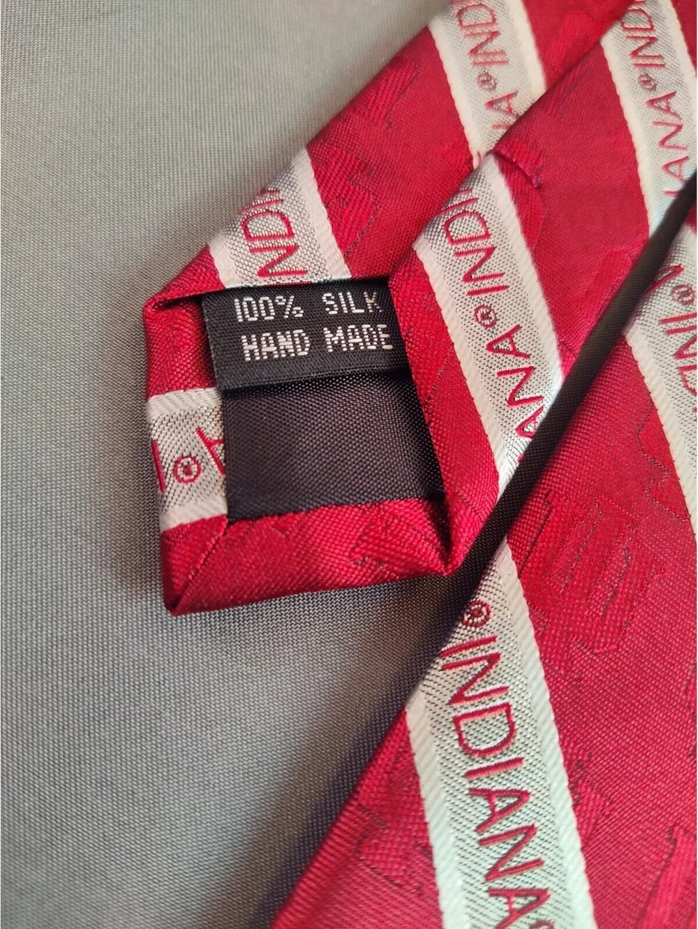 Indiana Hoosiers Men's Necktie Red Neck Tie Silk Tie